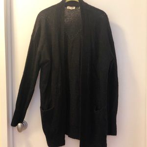 Rebecca Taylor Long Black Cardigan